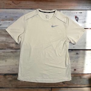 Nike Running Men’s Dri-Fit Running Rise Shirt Rattan Large